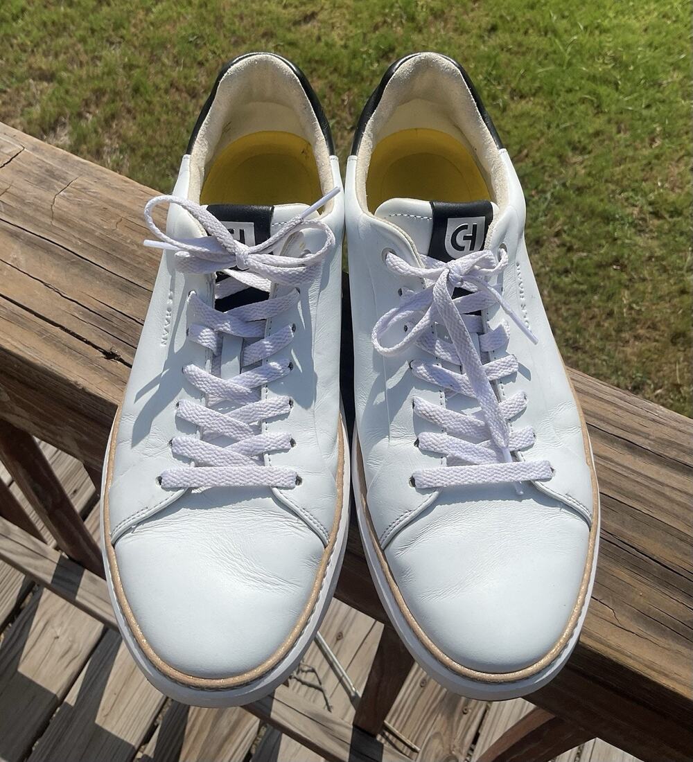 Cole Haan Grandpro 360 Topspin Leather Men’s 10.5 Sneakers White #C34226